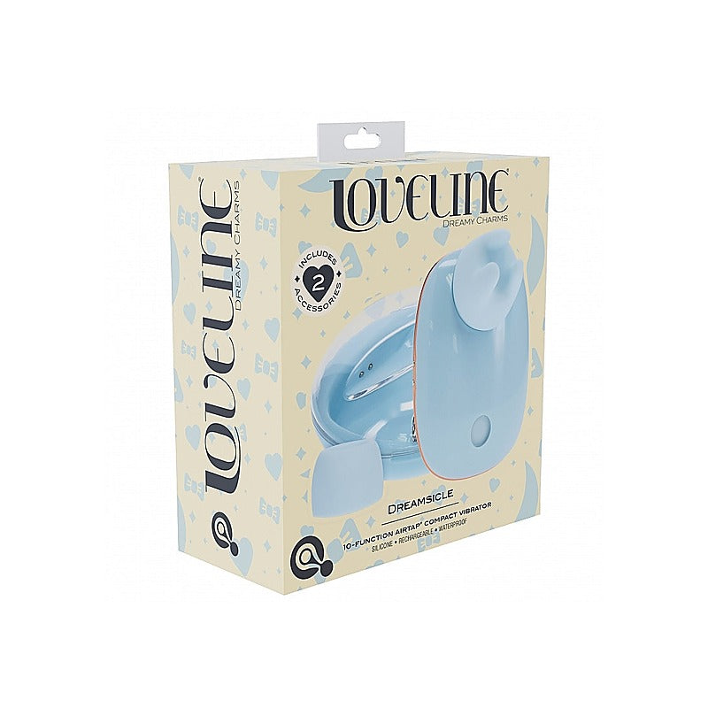 Loveline Dreamsicle AirTapTech Rechargeable Vibrator - Clit Ticklers and Pulsators