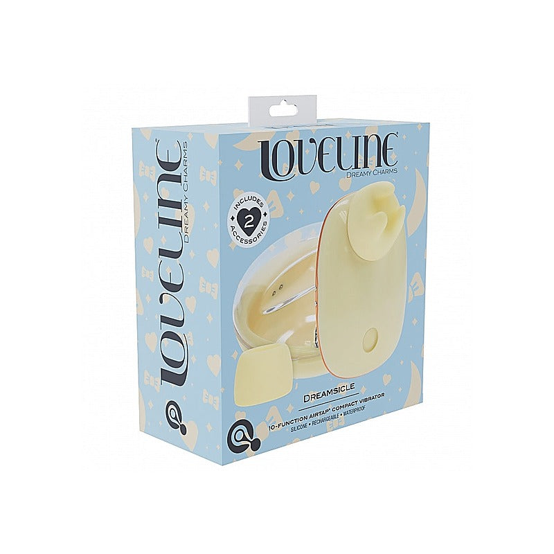 Loveline Dreamsicle AirTapTech Rechargeable Vibrator - Clit Ticklers and Pulsators