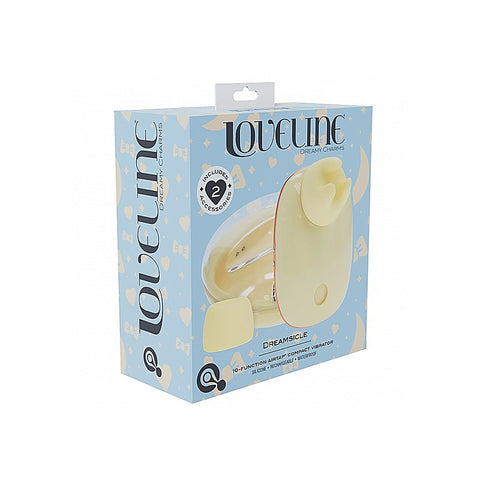 Loveline Dreamsicle AirTapTech Rechargeable Vibrator - Clit Ticklers and Pulsators