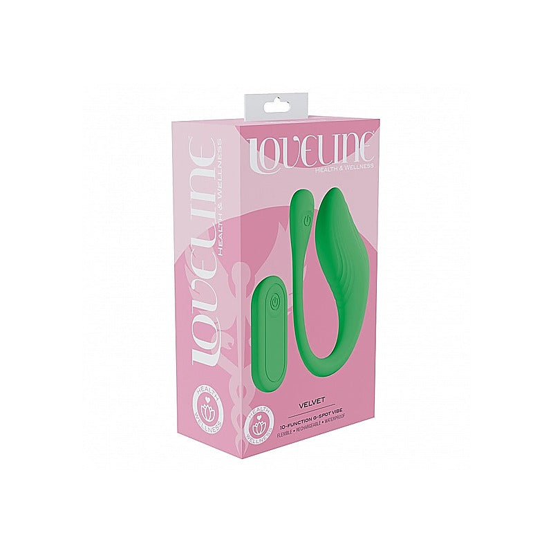 Loveline 10 Function Velvet G-Spot Massager by Shots Toys - G-Spot Vibrators