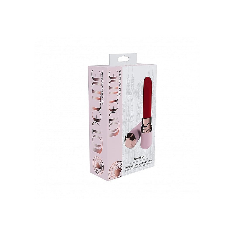 Loveline Dahlia 10 Function Lipstick Vibrator by Shots Toys - Personal Massagers
