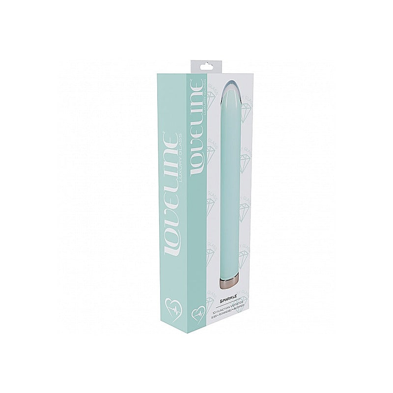 Loveline Sparkle Rechargeable Glass Bullet by Shots Toys - Glass Sex Toys