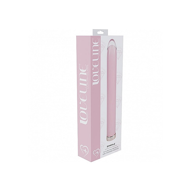 Loveline Sparkle Rechargeable Glass Bullet by Shots Toys - Glass Sex Toys