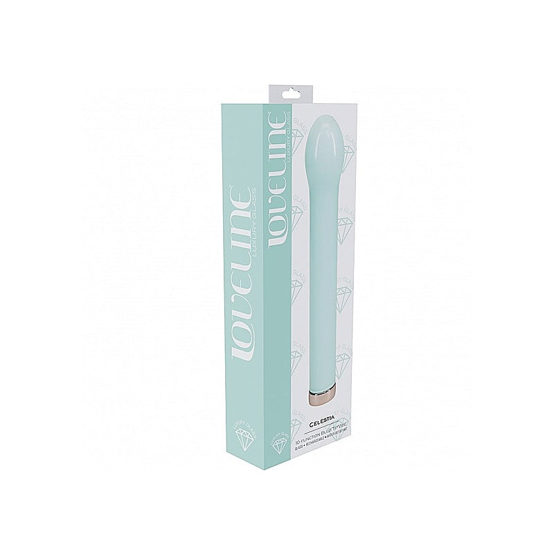 Loveline Celestia Rechargeable Glass Vibrator by Shots Toys - Glass Sex Toys