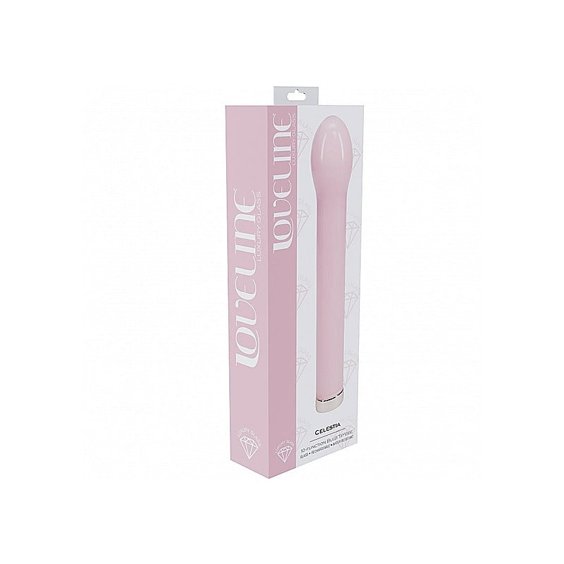 Loveline Celestia Rechargeable Glass Vibrator by Shots Toys - Glass Sex Toys