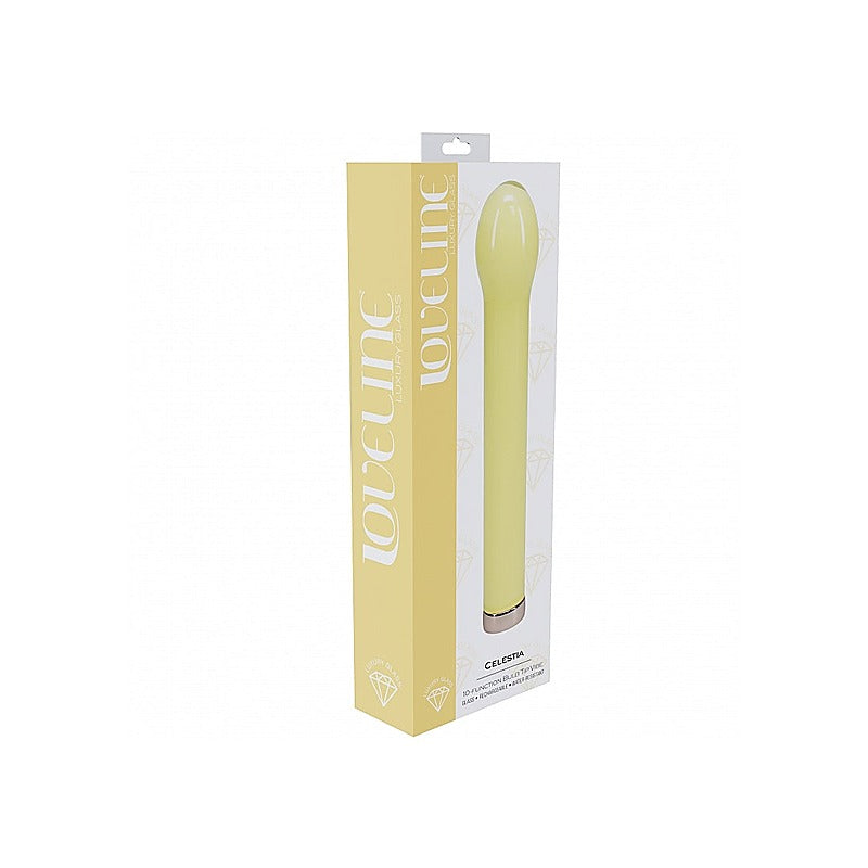 Loveline Celestia Rechargeable Glass Vibrator by Shots Toys - Glass Sex Toys