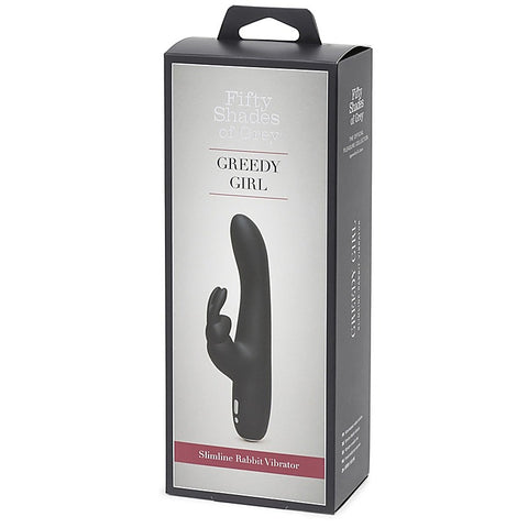Fifty Shades of Grey Greedy Girl Slimline Rabbit Vibrator - Rabbit Vibrators
