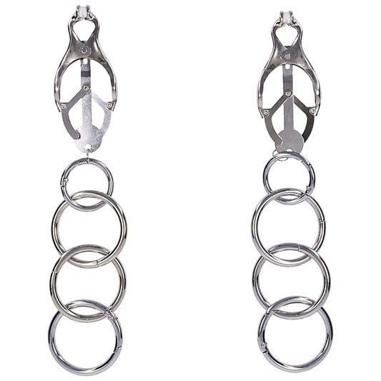 Edge Tuggable Womens Clover Clamps by Sportsheets - Nipple and Clit Clamps
