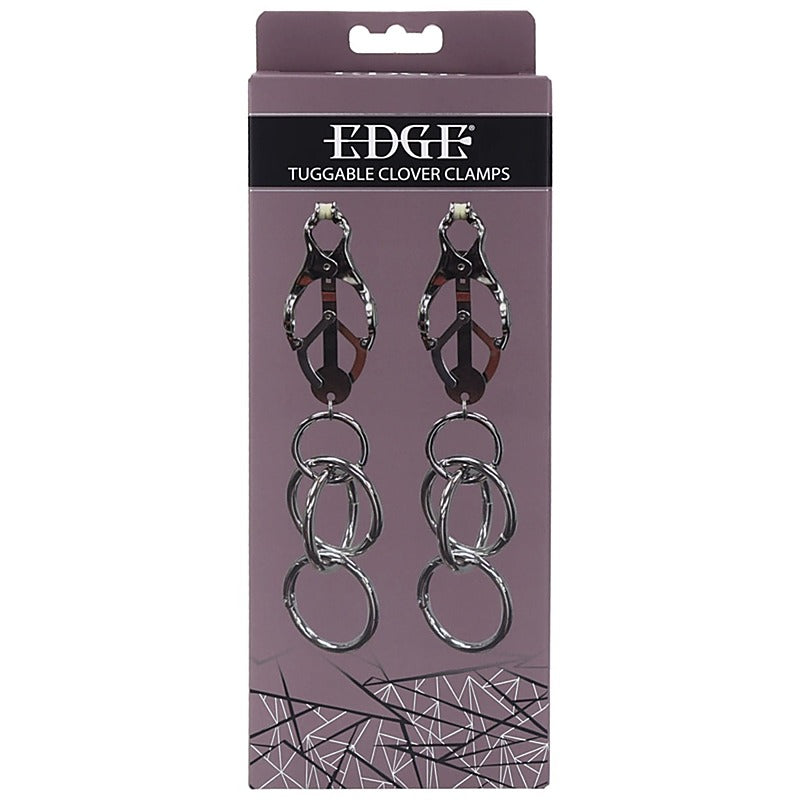 Edge Tuggable Womens Clover Clamps by Sportsheets - Nipple and Clit Clamps
