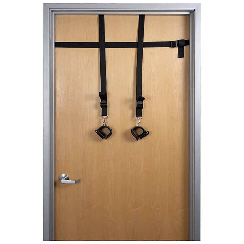 Edge Adjustable BDSM Play Door Restraints by Sportsheets - Cuffs And Restraints