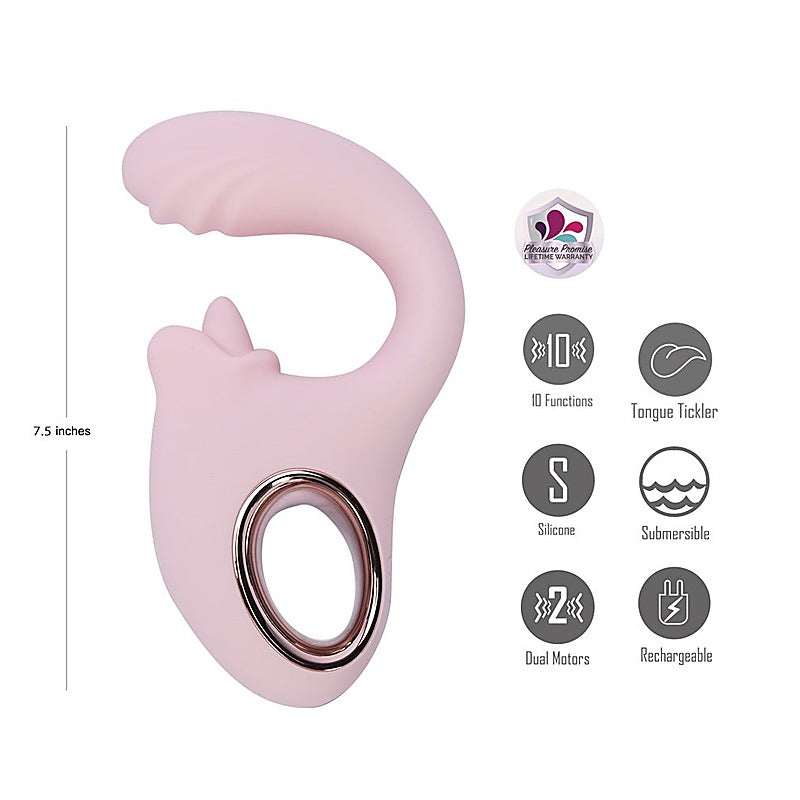 JAYLEE USB Rechargeable Dual Motor G Spot Vibrator - G-Spot Vibrators