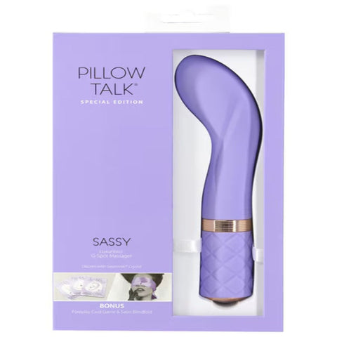 BMS Factory Pillow Talk Special Edition Sassy G Spot Vibrator Purple - Luxury Sex Toys