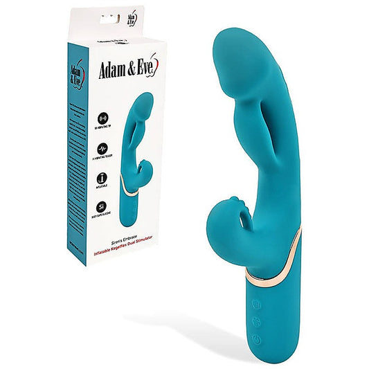 SIRENS EMBRACE Inflatable Rabbit Vibrator by Adam & Eve - Rabbit Vibrators