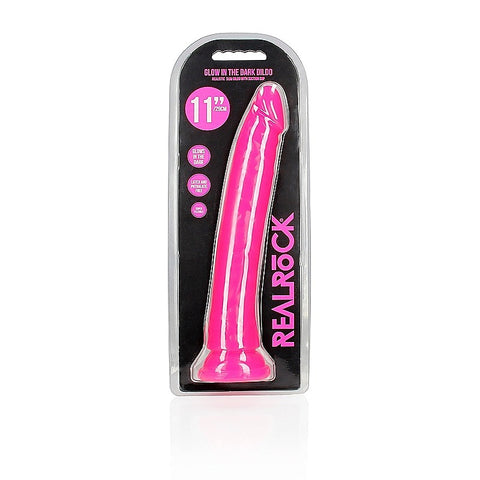 REALROCK 29 cm Slim Glow in the Dark Realistic Dong - Realistic Dildos