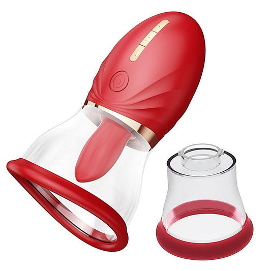 LuvPump Adoramor Licking & Sucking Pump by Shots Toys - Breast and Nipple Toys