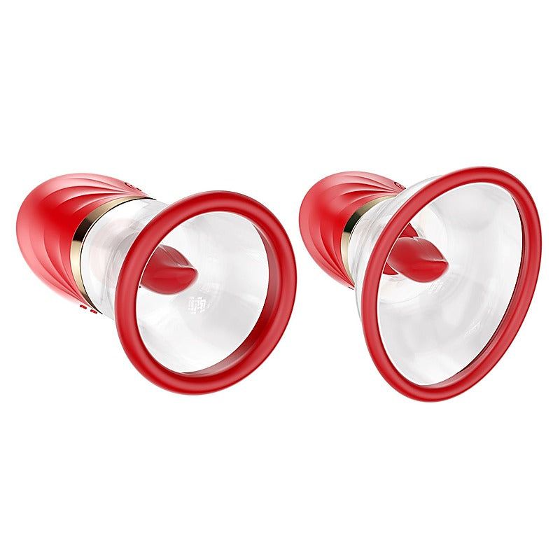 LuvPump Adoramor Licking & Sucking Pump by Shots Toys - Breast and Nipple Toys