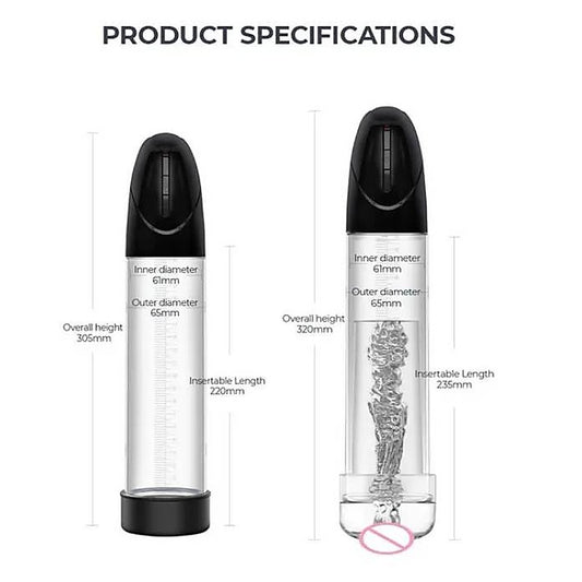 LuvPump Smart Rechargeable 2-in-1 Automatic Penis Pump - Penis Pumps And Stretchers