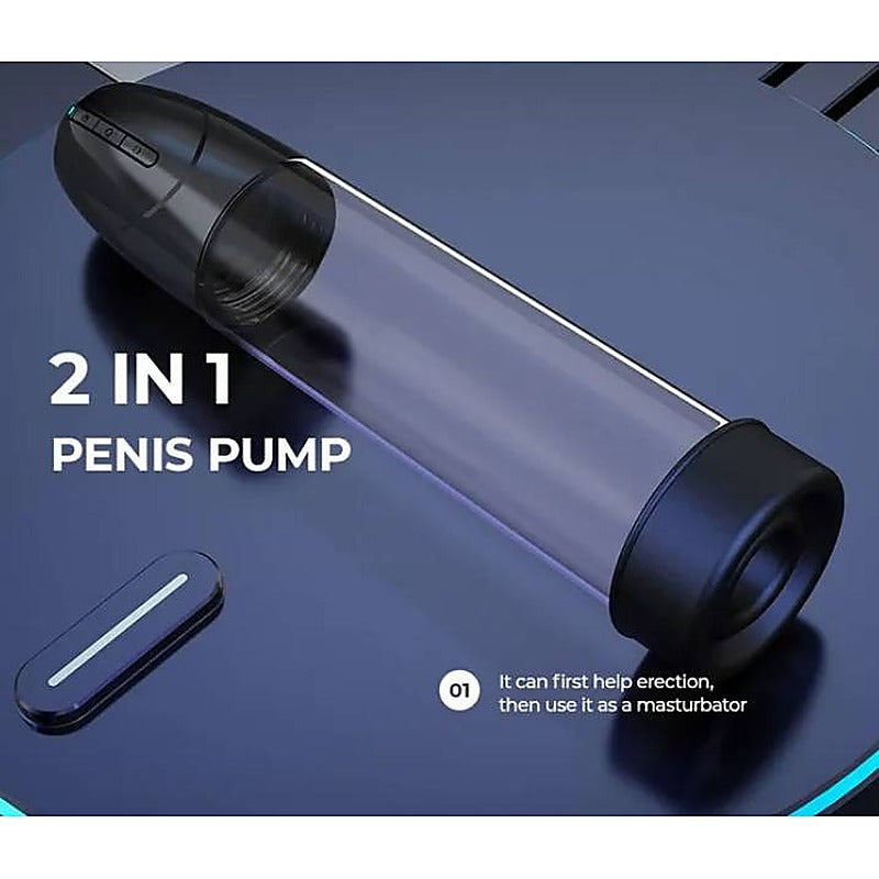 LuvPump Smart Rechargeable 2-in-1 Automatic Penis Pump - Penis Pumps And Stretchers