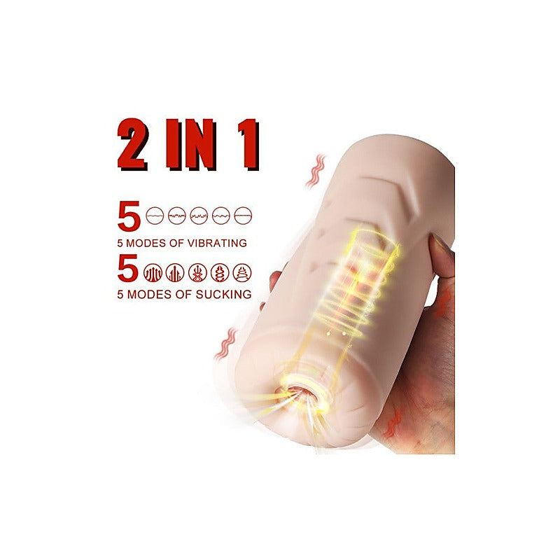 Suctroker Dual Density Sucking Vaginal Masturbator by XISE - Masturbators and Strokers