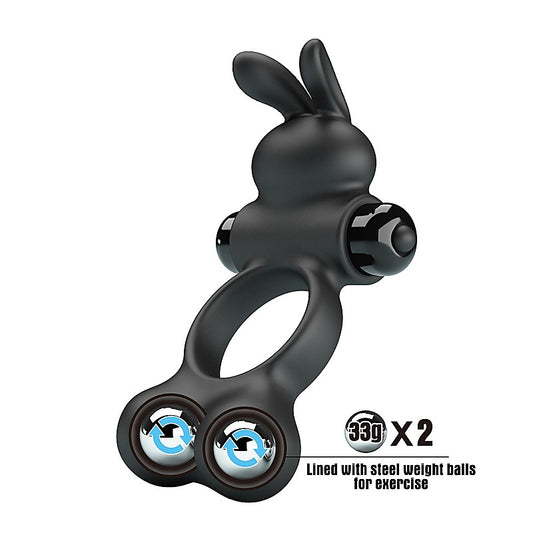 Yusuf Vibrating Mens Cock Ring with Steel Balls by Baile - Vibrating Cock Rings