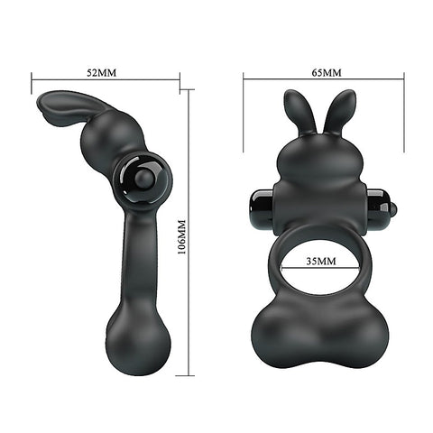 Yusuf Vibrating Mens Cock Ring with Steel Balls by Baile - Vibrating Cock Rings