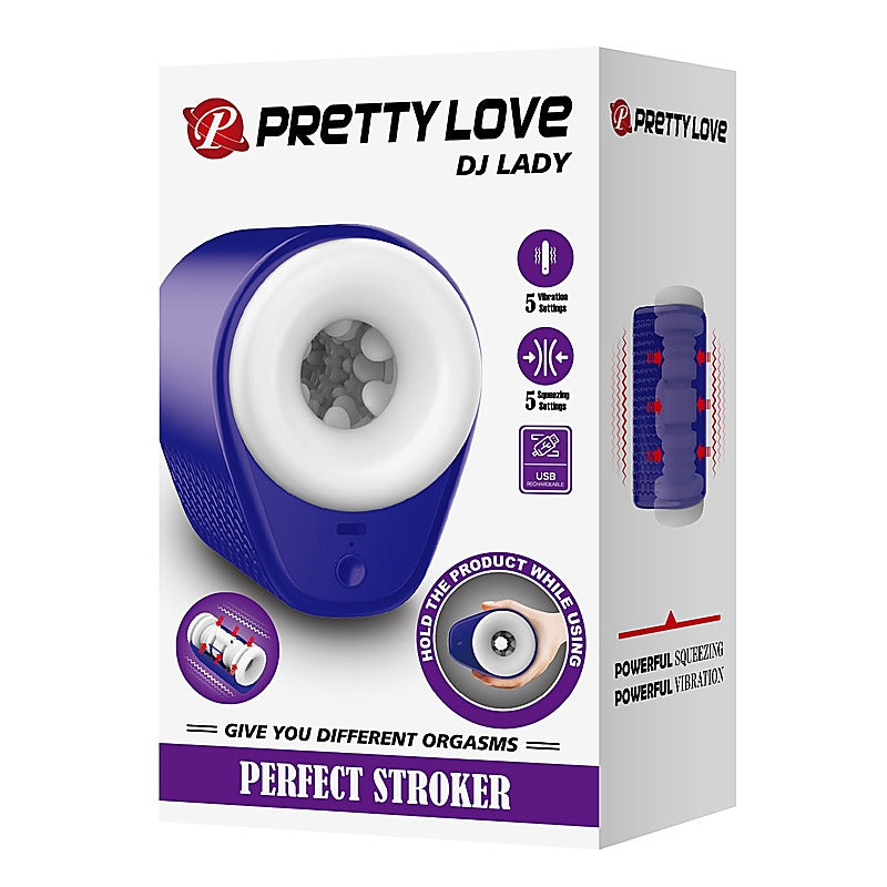 DJ Girl Perfect Vibrating Male Stroker by Baile - Masturbators and Strokers
