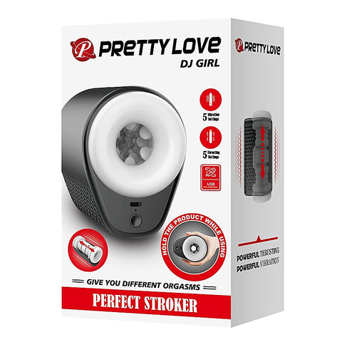 DJ Girl Perfect Vibrating Male Stroker by Baile - Masturbators and Strokers