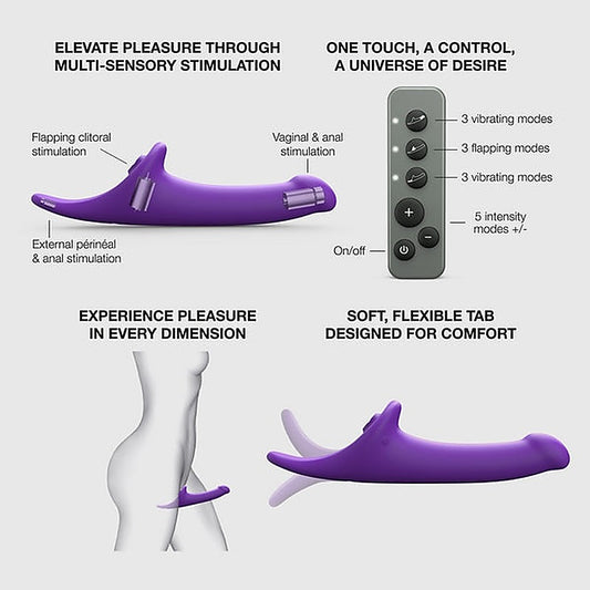 Multi Orgasm Vibrating Strap On Dildo by Strap-On-Me - Strap On Sextoys