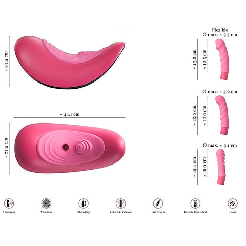 Vibepad Ride-On Hand Free Clitoral Stimulator by Orion - Clit Ticklers and Pulsators
