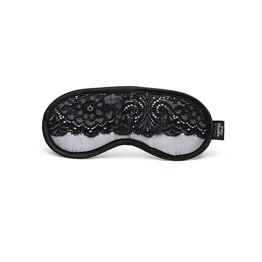 Fifty Shades of Play Nice Satin and Lace Blindfold - Masks And Blindfolds