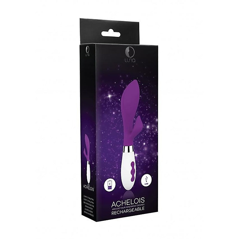 Luna Achelois Rechargeable Rabbit Vibrator by Shots Toys - Rabbit Vibrators