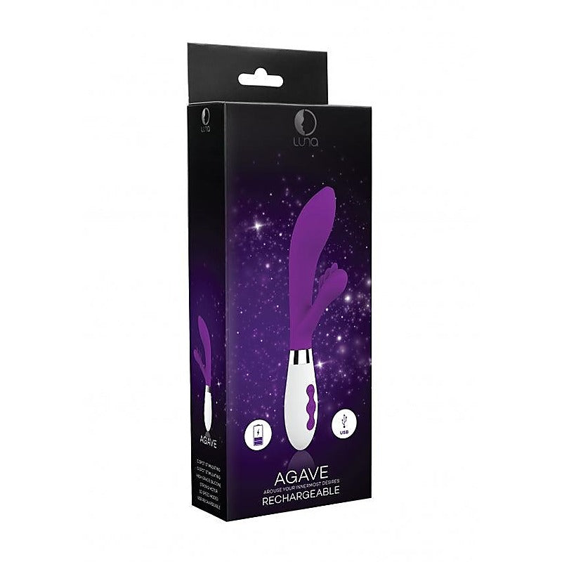 Luna Agave USB Rechargeable Flexible Rabbit by Shots Toys - Rabbit Vibrators