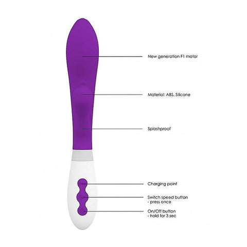 Luna Agave USB Rechargeable Flexible Rabbit by Shots Toys - Rabbit Vibrators