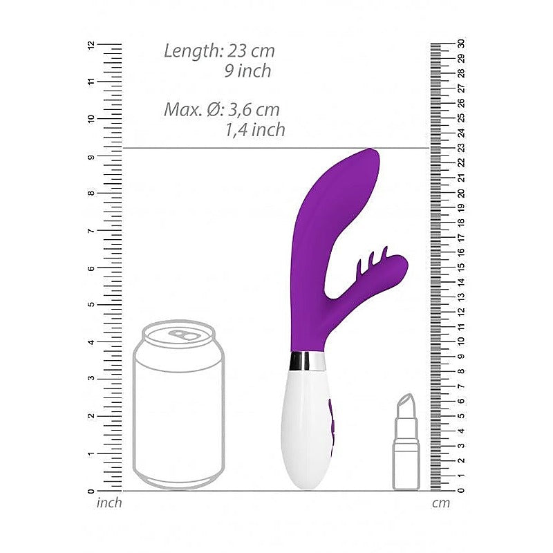 Luna Agave USB Rechargeable Flexible Rabbit by Shots Toys - Rabbit Vibrators
