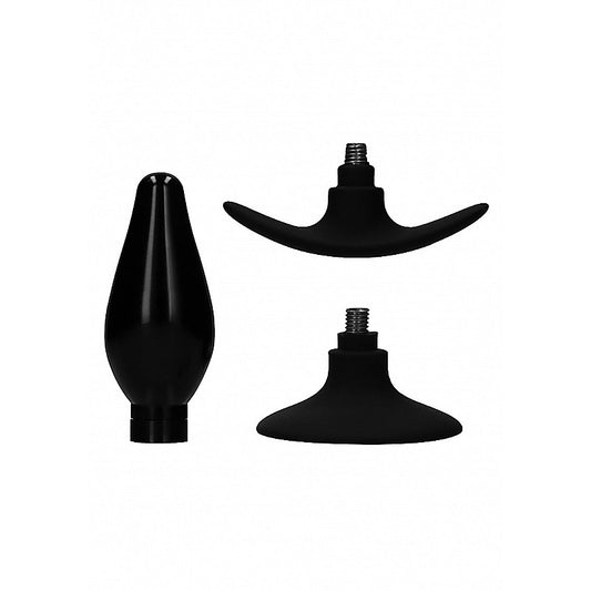 Interchangeable Rounded Butt Plug Set Large by Shots Toys - Butt Plugs
