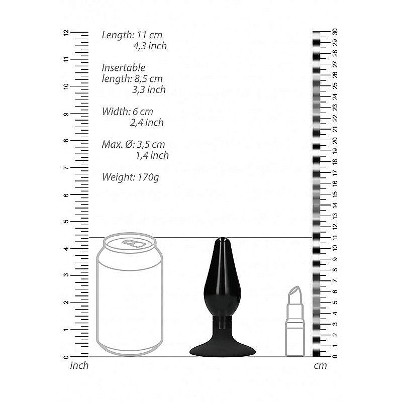 Shots Interchangeable Rounded Butt Plug Set Large - Butt Plugs