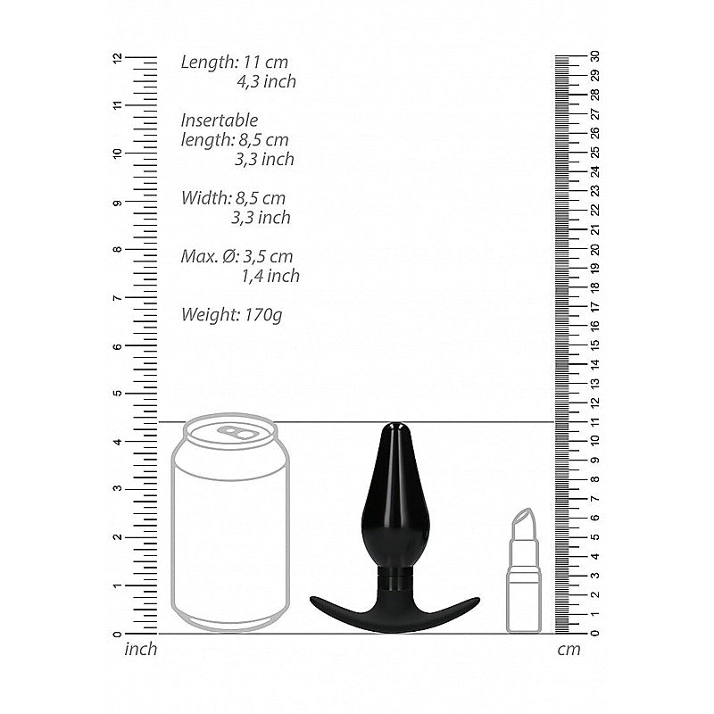 Shots Interchangeable Rounded Butt Plug Set Large - Butt Plugs