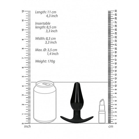 Shots Interchangeable Rounded Butt Plug Set Large - Butt Plugs