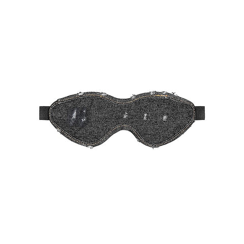 OUCH! DENIM Eye Mask by Shots Toys - Masks And Blindfolds