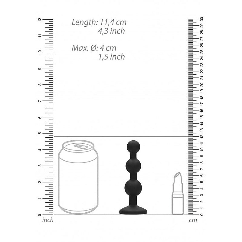 Silicone Butt Plug with Diamond Gem Base by Shots Toys - Butt Plugs