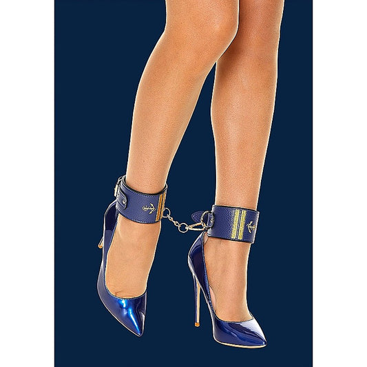 Sailor Theme Bondage Ankle Cuffs by Shots Toys - Cuffs And Restraints