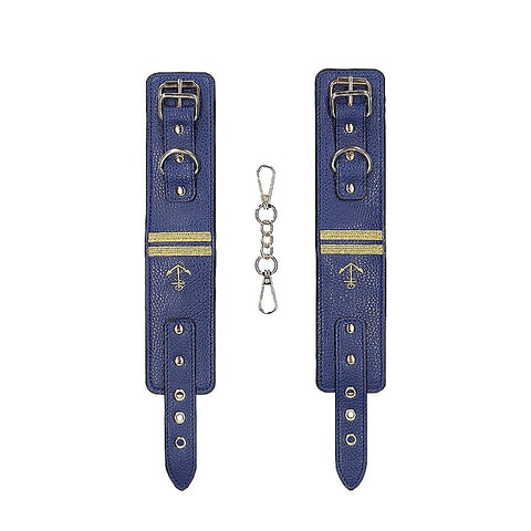 Sailor Theme Bondage Ankle Cuffs by Shots Toys - Cuffs And Restraints