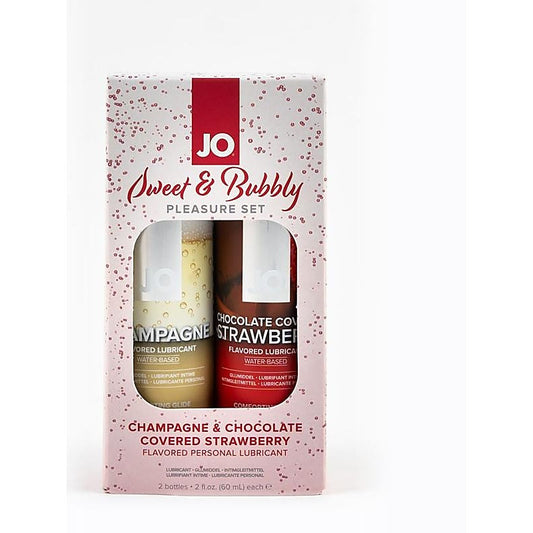 Sweet and Bubbly Champagne & Chocolate Lubricant Set - Lubricants and Lotions
