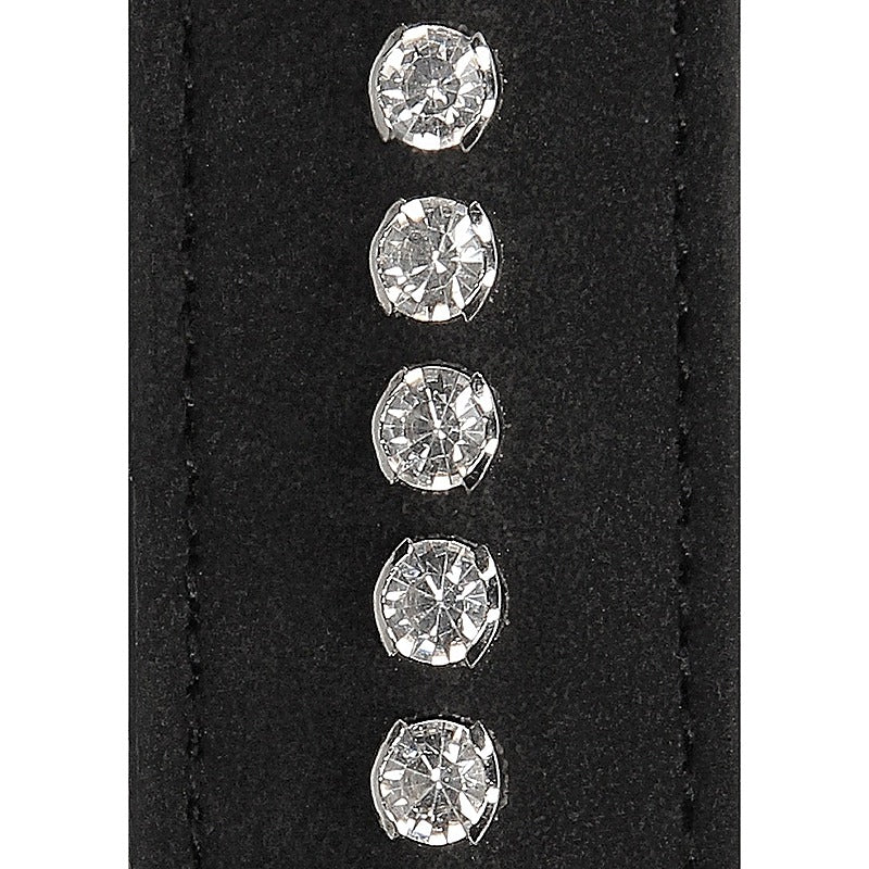 Diamond Studded Bondage Wrist Cuffs by Shots Toys - Cuffs And Restraints
