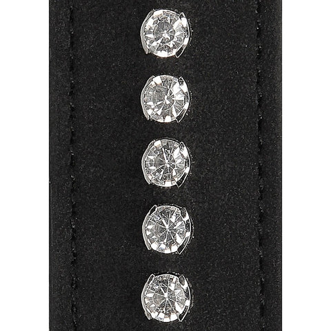 Diamond Studded Bondage Wrist Cuffs by Shots Toys - Cuffs And Restraints