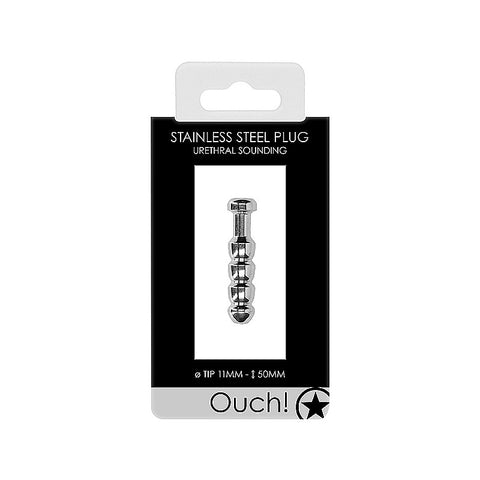 Urethral Sounding Mens Metal Plug 11 mm by Shots Toys - Urethral Sounds