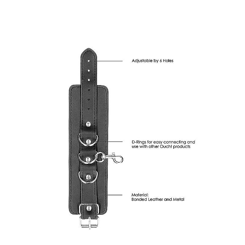 Bonded Leather Hogtie With Hand and Ankle Cuffs - Cuffs And Restraints
