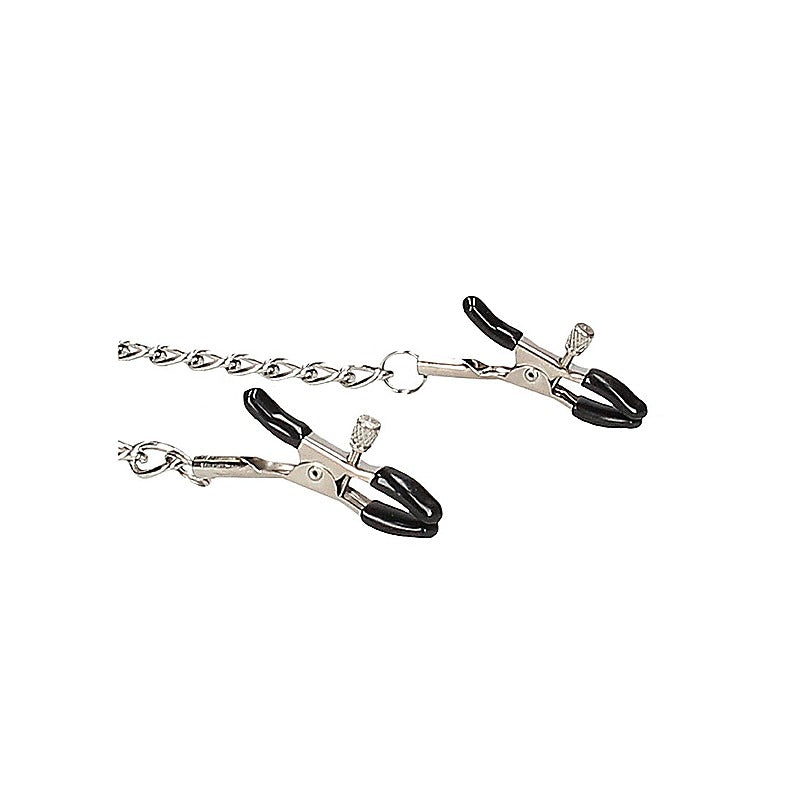 Breathable Bondage Ball Gag With Nipple Clamps by Shots Toys - Bondage Gags and Bits