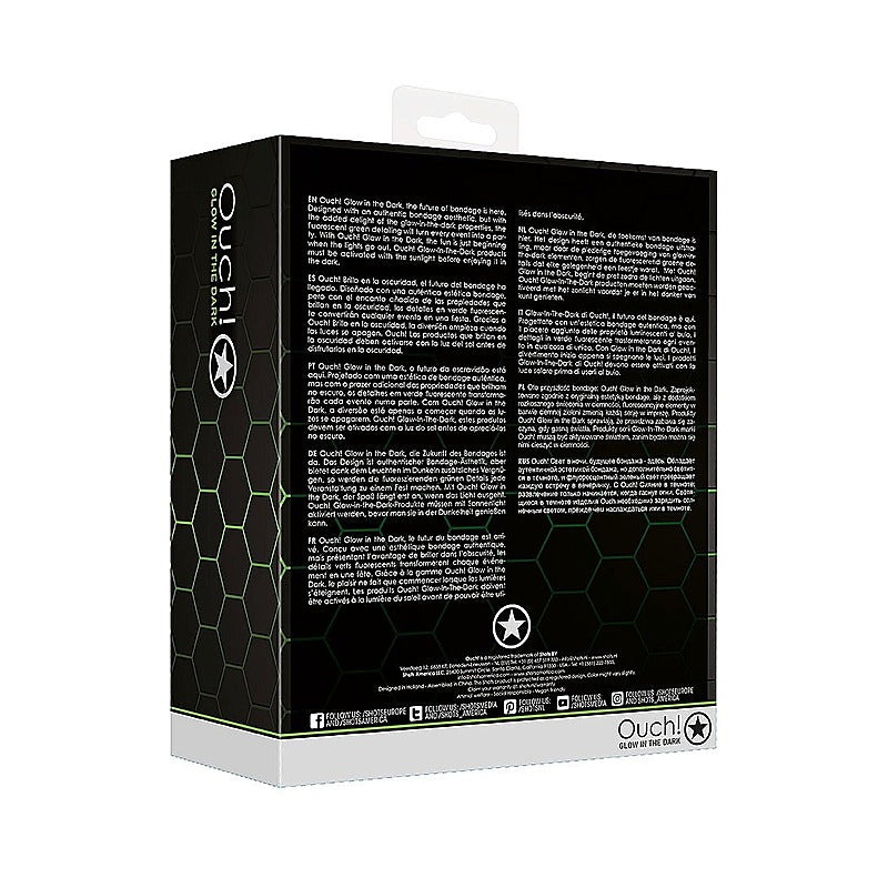 Bed Bindings Restraint Kit Glow in the Dark by Shots Toys - Bondage Kits