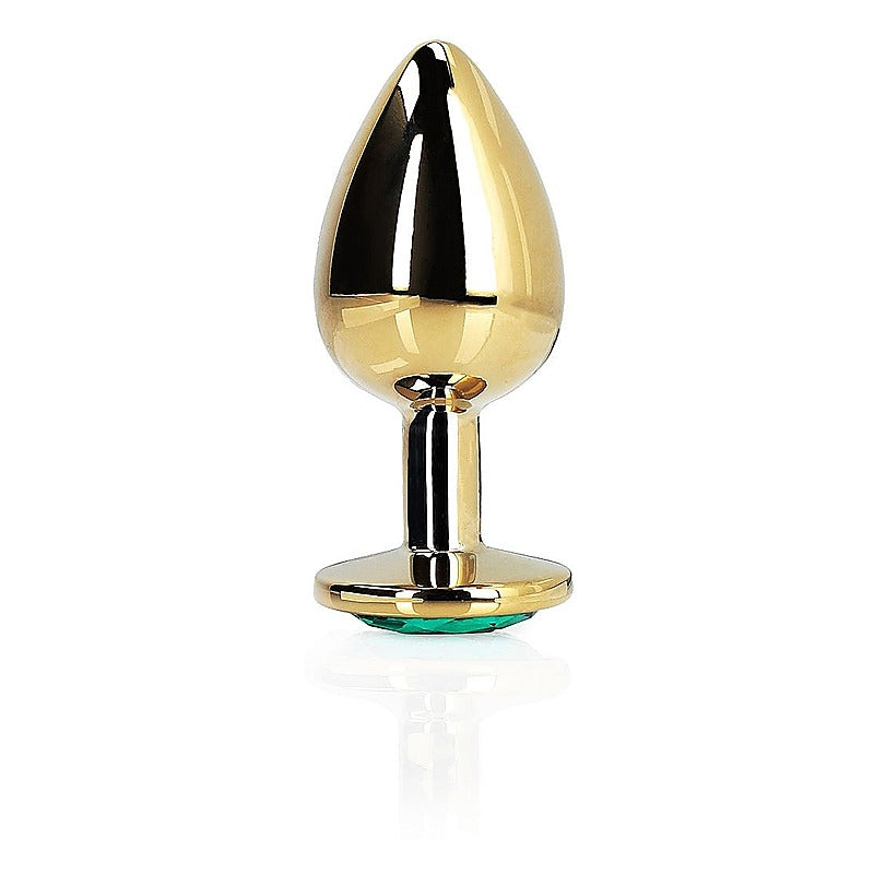 Round Gem Metal Butt Plug Medium by Shots Toys - Butt Plugs